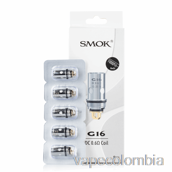 Kit Completo De Vapeo Resistencias De Repuesto Smok G16 Bobinas De CC De 0,6 Ohmios